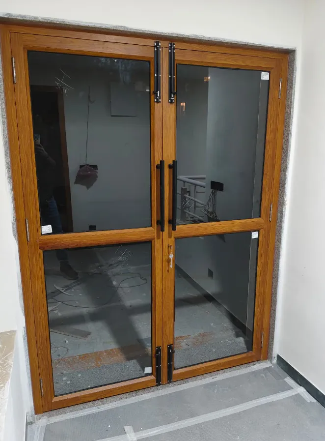 Wood Finish Sliding Door